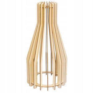 Klosz Do Lamp Drewniany E27 Flakon Loft Drewno