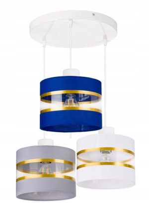 LAMPA WISZĄCA ZWIS żyrandol sufiowa Abażur 3xE27