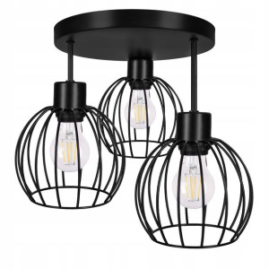 Lampa Sufitowa Plafon Żyrandol Wysoki Kula Loft