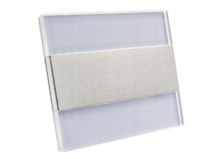 Oprawa schodowa LED SREBRNA fi60 12V CIEPŁA/ZIMNA