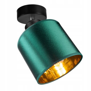 LAMPA PLAFON ruchomy żyrandol sufiowa ABAŻUR złoty