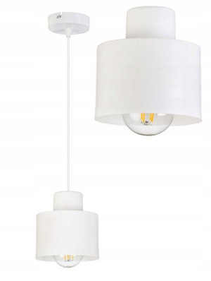 LAMPA sufitowa WISZĄCA ZWIS żyrandol metal KUBEK