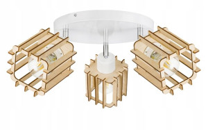LAMPA plafon SUFITOWA ŻYRANDOL ruchomy loft DREWNO