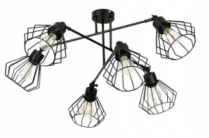 LAMPA sufitowa żyrandol regulowany LOFT METAL 6