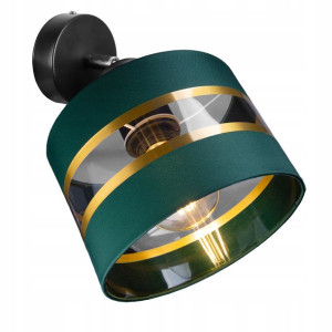 LAMPA PLAFON ruchomy żyrandol sufiowa ABAŻUR złoty