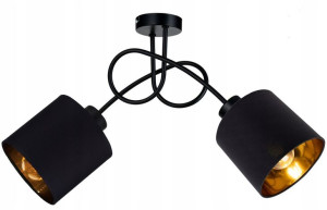 Lampa SUFITOWA żyrandol WISZĄCA LOFT abażur na E27
