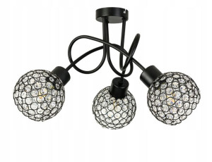 Lampa SUFITOWA żyrandol wisząca LOFT plafon szkło