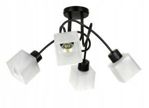Lampa SUFITOWA żyrandol wisząca LOFT plafon szkło