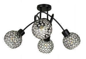 Lampa SUFITOWA żyrandol wisząca LOFT plafon szkło