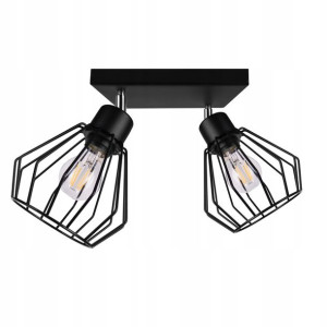 LAMPA sufit PLAFON kwadrat ŻYRANDOL regulacja LOFT