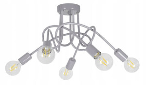Lampa wisząca sufitowa żyrandol dzieci PASTI SZARY
