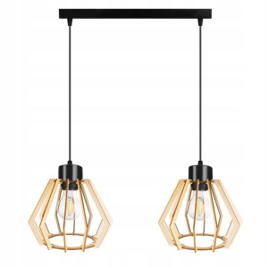 LAMPA WISZĄCA ZWIS żyrandol sufitowa BRYLANT Drewn