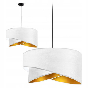 Lampa Wisząca Sufitowa Żyrandol Abażur Glamour Led