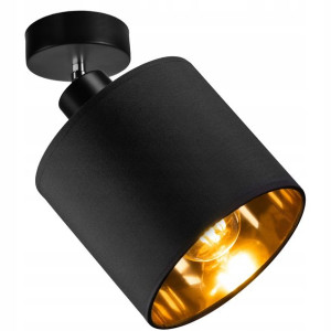 LAMPA KINKIET ścienny regulowany LOFT ABAŻUR złoty