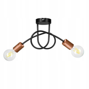Lampa Sufitowa Wisząca Plafon Loft Edison 2 X E27