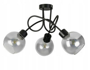 Lampa SUFITOWA żyrandol wisząca LOFT plafon szkło