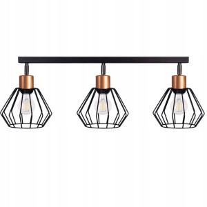 LAMPA plafon SUFITOWA ŻYRANDOL loft BRYLANT DRUT