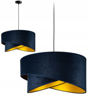 Lampa Wisząca Sufitowa Żyrandol Abażur Glamour Led