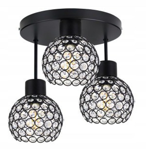 Lampa Sufitowa Plafon Wysoki Żyrandol Kryształ