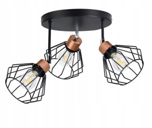Lampa Wisząca Sufitowa Żyrandol Plafon Led Loft