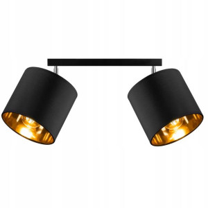 LAMPA PLAFON ruchomy żyrandol sufiowa ABAŻUR złoty