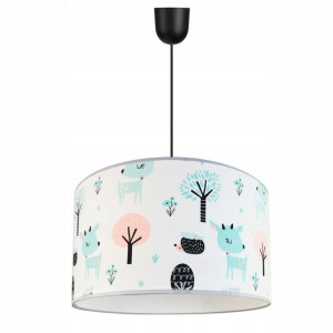 Lampa Wisząca Sufitowa Żyrandol Abażur Dziecięca
