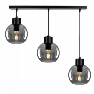 Lampa Wisząca Szklana Sufitowa Żyrandol Belka Led