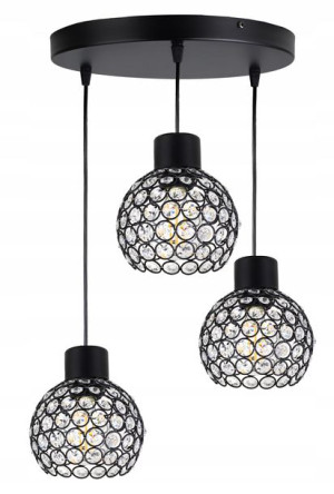 Lampa Sufitowa Wisząca Zwis Żyrandol Kryształ Loft