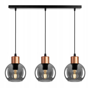 Lampa Wisząca Szklana Sufitowa Żyrandol Belka Led