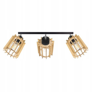 LAMPA WISZĄCA plafon żyrandol sufitowa LOFT Drewno