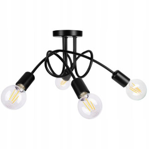 Sufitowa Lampa Wisząca Żyrandol Plafon Loft Edison