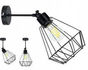 LAMPA KINKIET ścienny regulowany LOFT Brylant