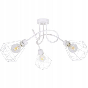 Lampa SUFITOWA żyrandol WISZĄCA LOFT drut BRYLANT