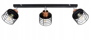 LAMPA PLAFON ŻYRANDOL regulowany loft SPRĘŻYNA