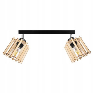 LAMPA WISZĄCA plafon żyrandol sufitowa LOFT Drewno