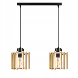 LAMPA WISZĄCA ZWIS żyrandol sufitowa LOFT Drewno