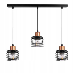 LAMPA wisząca sufitowa ŻYRANDOL ZWIS drut SPRĘŻYNA