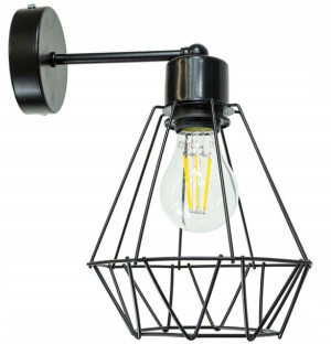 LAMPA KINKIET E27 ścienny stały loft drut BRYLANT
