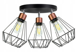 LAMPA plafon SUFITOWA ŻYRANDOL loft BRYLANT DRUT
