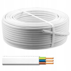 Kabel Przewód prądowy DRUT YDYp 3x1,5 Cu 750V 100m