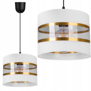 Lampa Wisząca Sufitowa Żyrandol Abażur Nowoczesna