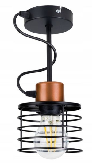 LAMPA WISZĄCA sufitowa ŻYRANDOL PLAFON loft drut