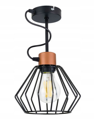 LAMPA WISZĄCA sufitowa ŻYRANDOL PLAFON loft drut