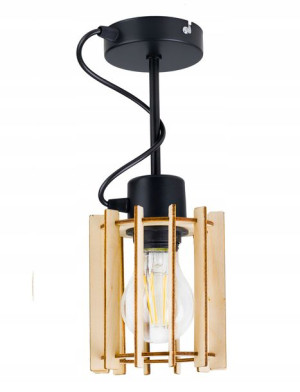 LAMPA WISZĄCA stała żyrandol sufitowa LOFT Drewno