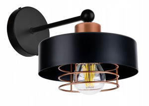 Lampa Kinkiet Ścienny Stały Loft Metal Kubek