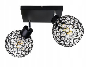 Lampa Sufitowa Plafon Ruch Żyrandol Kryształ Loft