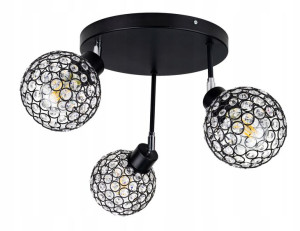 Lampa Sufitowa Plafon Ruch Żyrandol Kryształ Loft