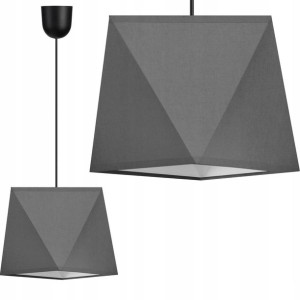 Lampa Wisząca Żyrandol Sufitowa Diament Abażur Led