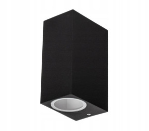 Lampa elewacyjna Kinkiet Ogrodowy 2x GU10 CZARNY