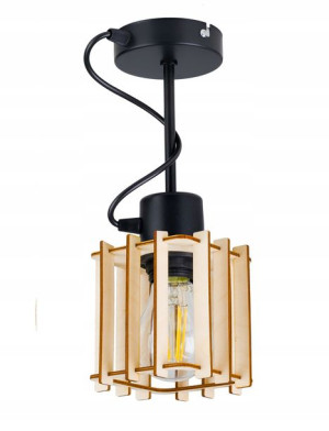 LAMPA WISZĄCA stała żyrandol sufitowa LOFT Drewno